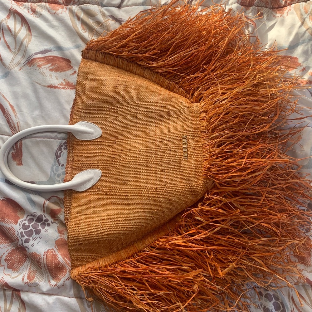 Jacquemus Le Baci Raffia Tote